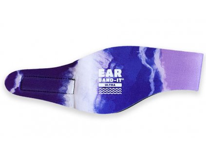 Ear band it Ultra batikovaná čelenka na plavání fialová