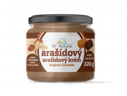 293 dr natural sklenicka arasidovy krem belgicka cokolada slany karamel 220g vizual