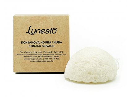 Lunesto earplugs konjaková houba na obličej úvodní foto