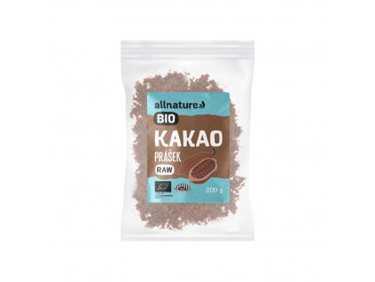 allnature kakaovy prasek bio raw 200 g
