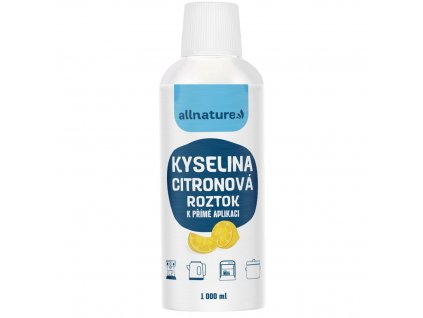 allnature kyselina citronova roztok 1000 ml