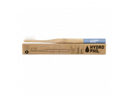 Hydrophil dřevěný zubní kartáček Medium Modrý