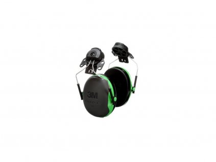 9574 2 3m peltor cap mount earmuffs x1p3e black green