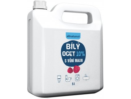 Allnature Biely ocot 10% s vôňou malín 5000 ml