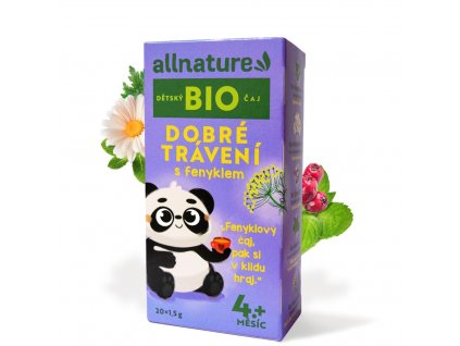Allnature BIO Detský čaj Dobré trávenie s feniklom 20x1,5 g