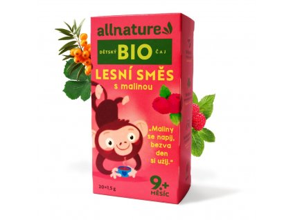 Allnature BIO Detský čaj Lesná zmes s malinou 20x1,5 g