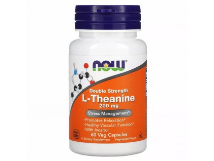 Now Foods L-Theanín 200 mg 60 kapsúl