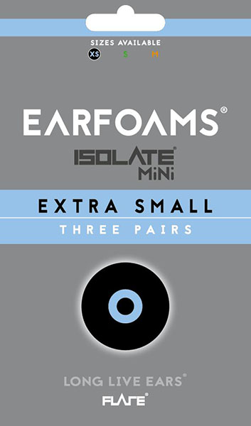 E-shop Earfoams® Isolate MiNi náhradné vankúšiky - 3 Páry Veľkosť: XS