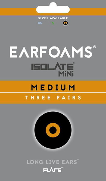 E-shop Earfoams® Isolate MiNi náhradné vankúšiky - 3 Páry Veľkosť: M