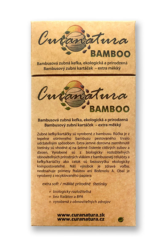 E-shop Curanatura Bambusová kefka Bamboo (extra soft) 12 ks