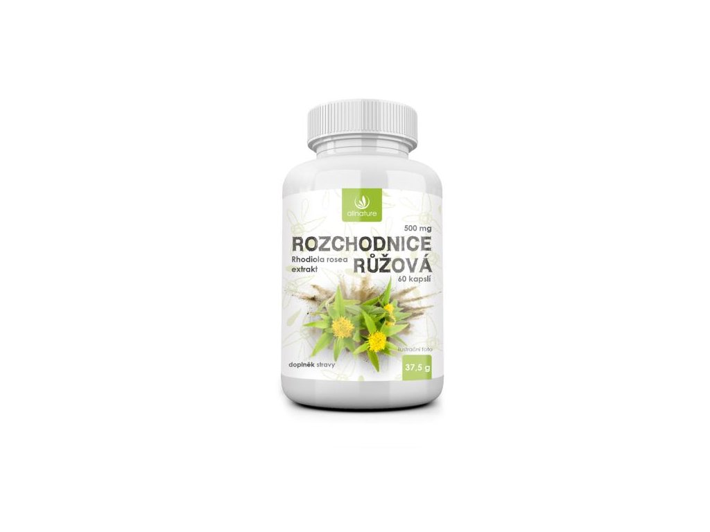 E-shop Allnature Rozchodnica ružová - Rhodiola Rosea 500 mg 60 kapsúl