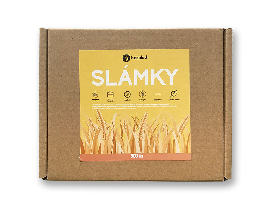 E-shop Slamky zo slamy 13 cm - 500 ks