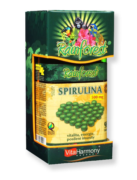 E-shop Rainforest Spirulina 500 mg - 90 tbl.