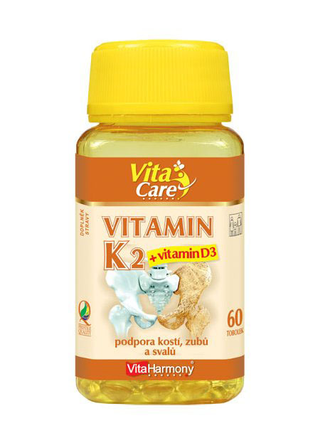 E-shop VitaHarmony Vitamín K2 100 μg + D3 25 μg - 60 tob.