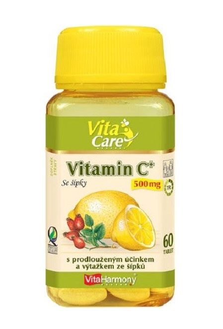 E-shop VitaHarmony Vitamín C 500 mg so šípkami 60 kapsúl