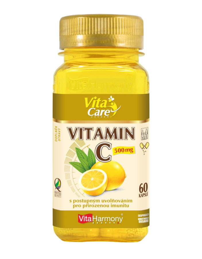E-shop Vitamín C 500 mg s postupným uvoľňovaním - 60 cps.