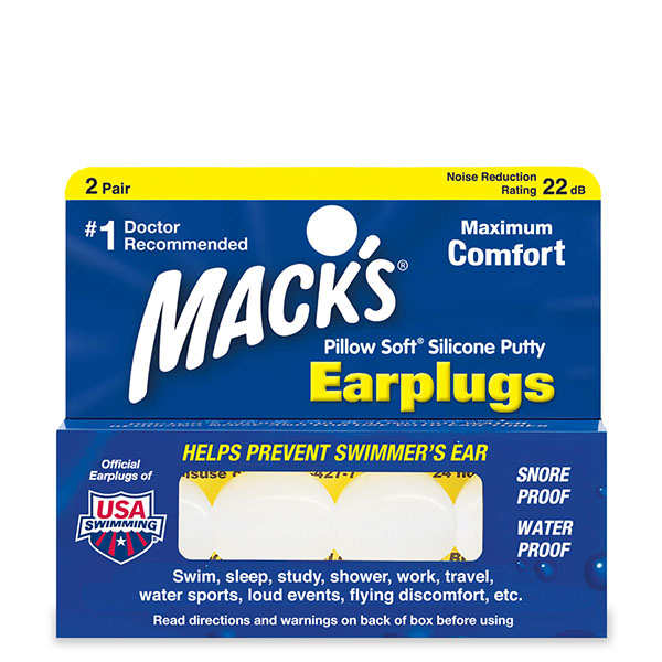 Mack's Pillow Soft® White Silikónové štuple do uší Veľkosť balenia: 2 páry Silikónové štuple do uší