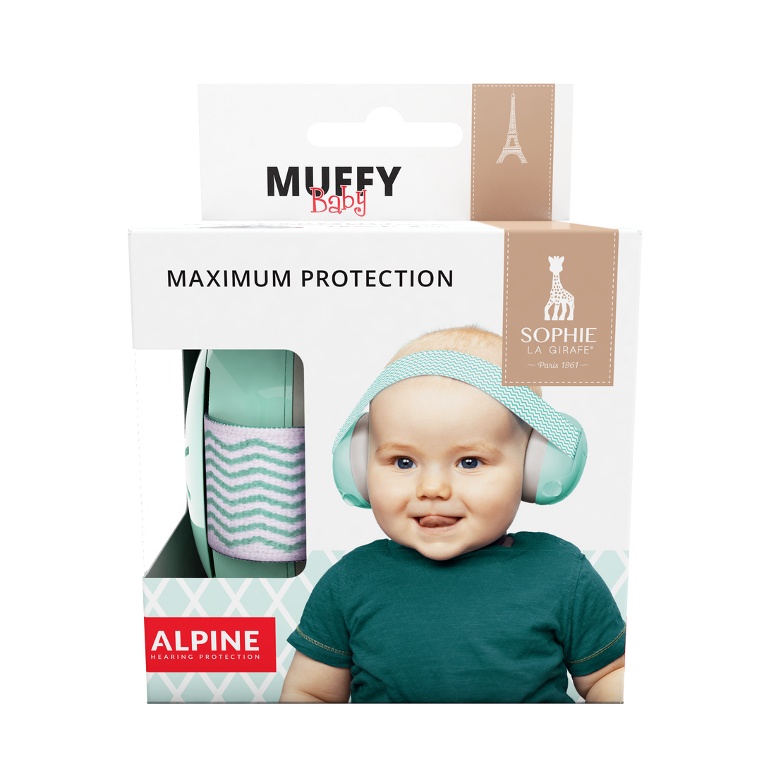 Alpine Muffy Baby Detské izolačné slúchadlá Farba: Zelená Detské izolačné slúchadlá