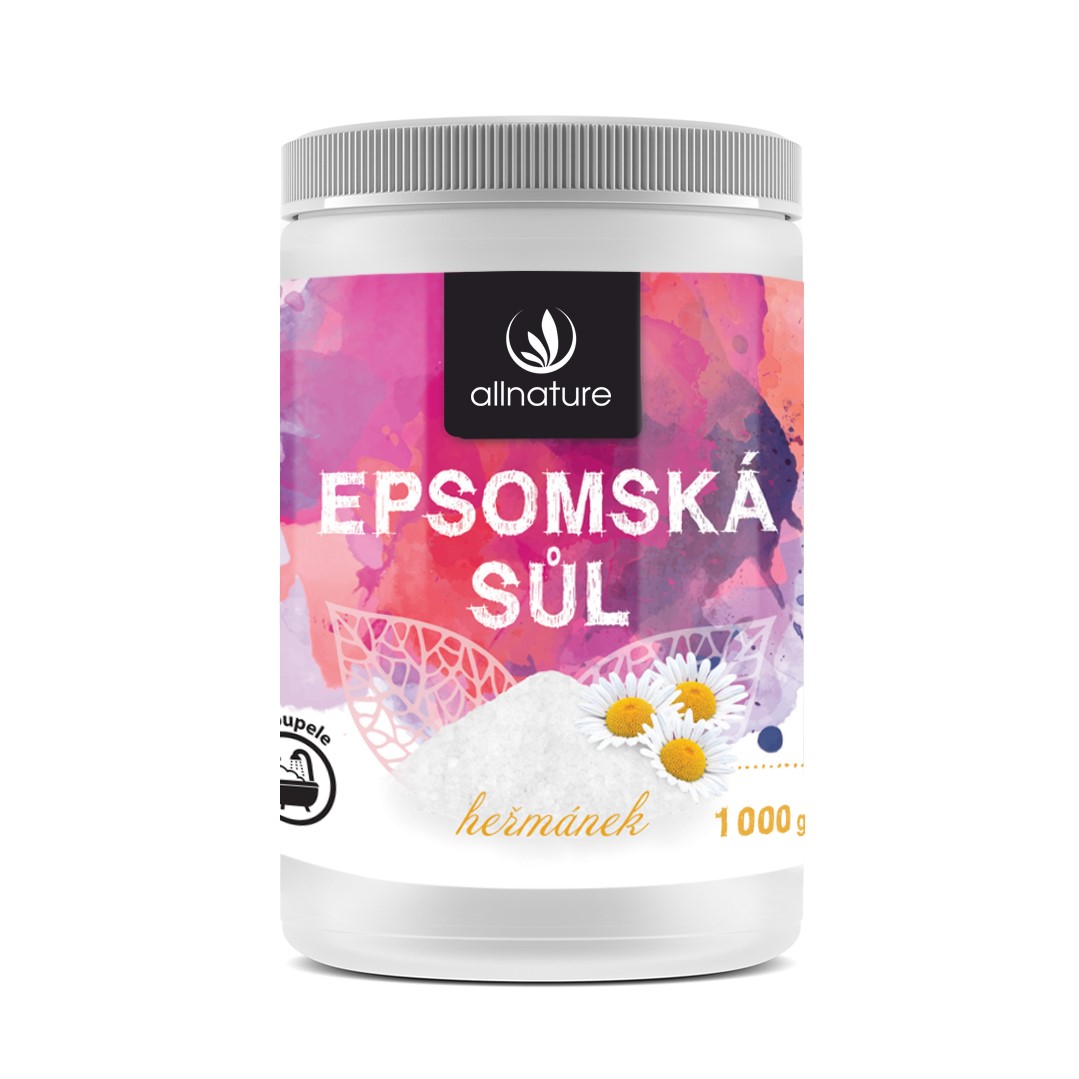 E-shop Allnature Epsomská soľ - harmanček 1000 g