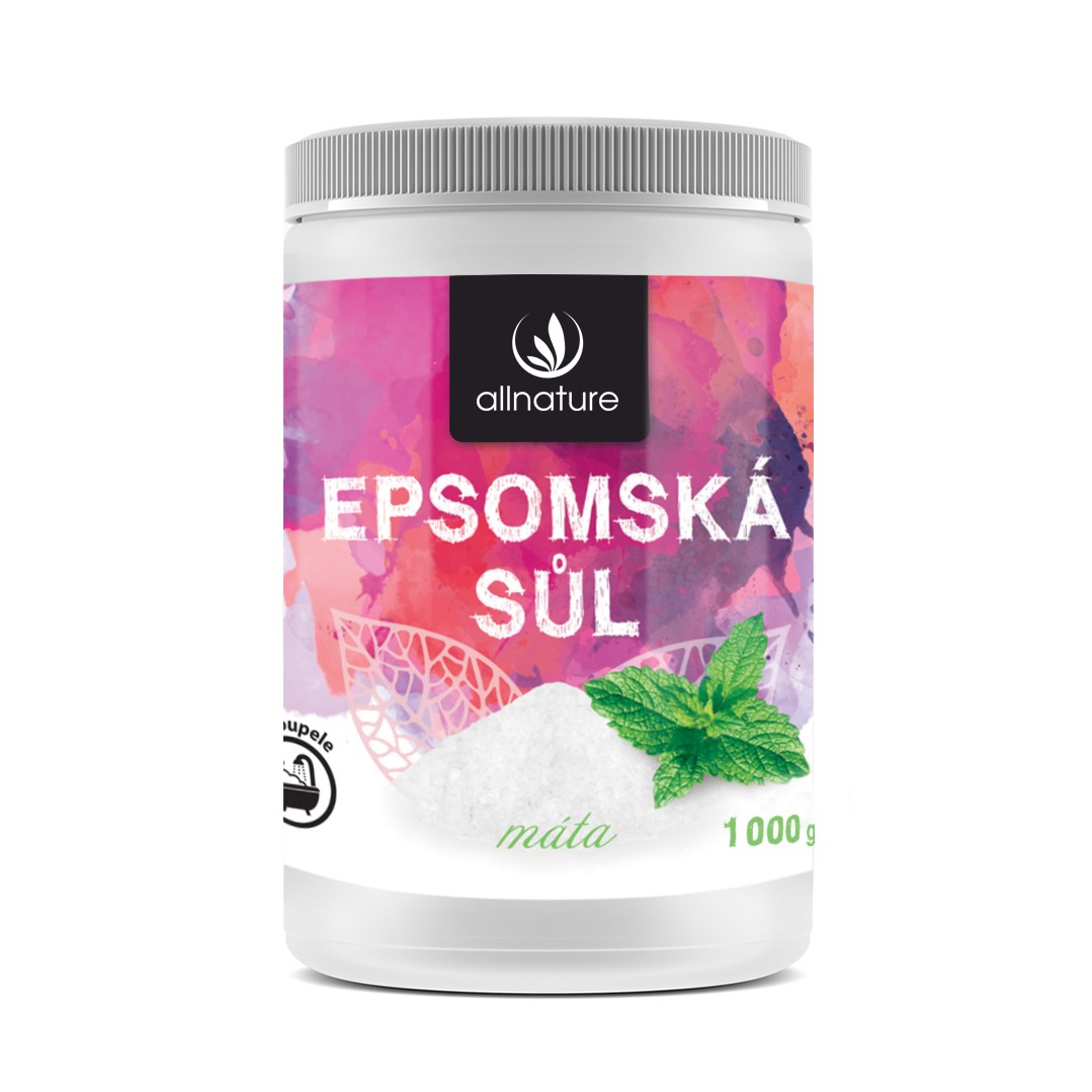 E-shop Allnature Epsomská soľ - mäta 1000 g