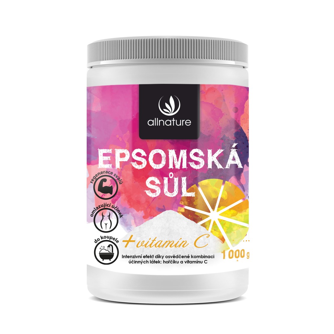 E-shop Allnature Epsomská soľ Vitamín C 1000 g