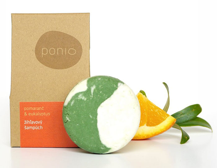 E-shop Ponio Pomaranč & eukalyptus - žihľavový šampúch Hmotnosť šampónu: 60g