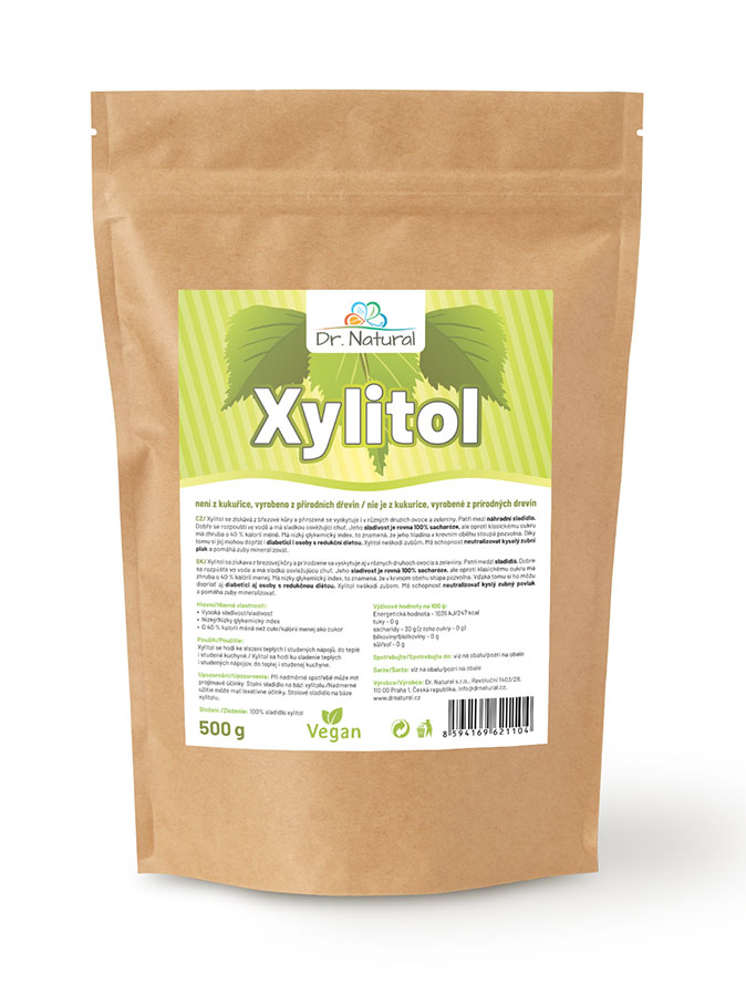 E-shop Dr. Natural Xylitol - prírodný brezový cukor 500g