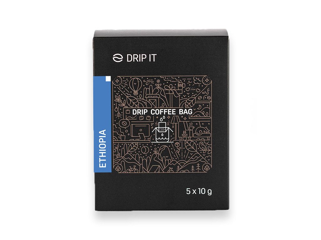 Drip it Ethiopia Yirgacheffe množstvo v balení: 5 káv