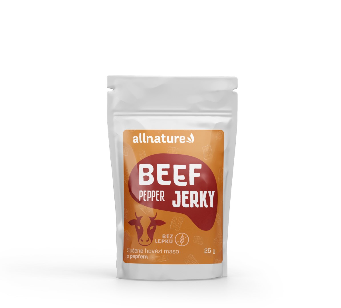 E-shop Allnature BEEF pepper jerky - sušené hovädzie mäso s čiernym korením 25g