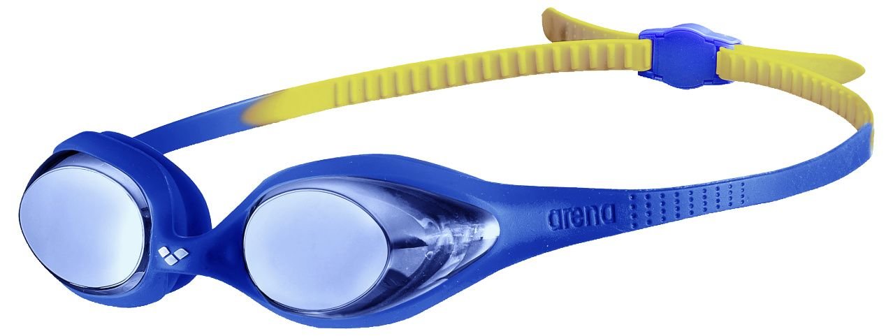 E-shop Arena Spider Mirror Junior - plavecké okuliare pre deti Farba: Modrá / modrá / žltá