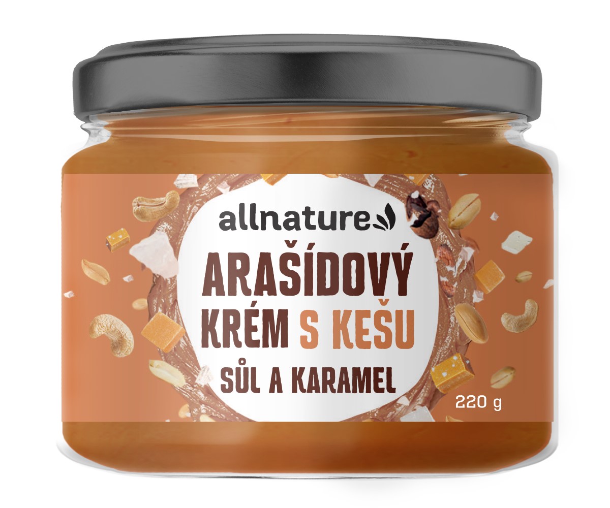 E-shop Allnature Arašidový krém s kešu, soľou a karamelom 220 g