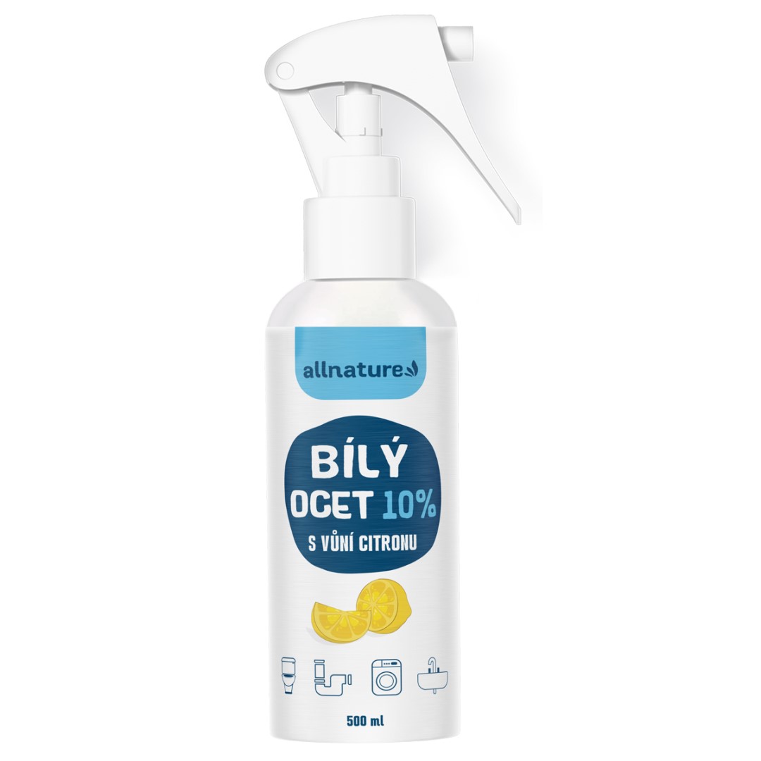 E-shop Allnature Biely ocot sprej 10% s vôňou citrónu 500 ml