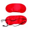 Červená saténová maska na oči na spaní