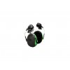 9574 2 3m peltor cap mount earmuffs x1p3e black green