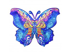 Dřevěné puzzle motýl