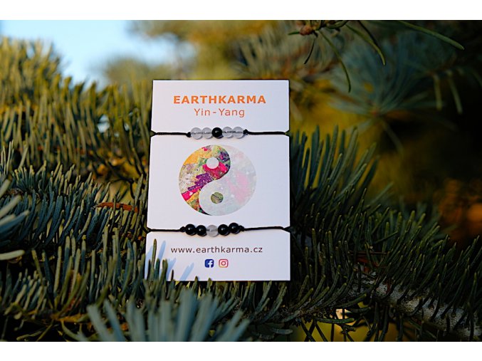 Earthkarma Yin-Yang Armband für Verliebte und Liebende