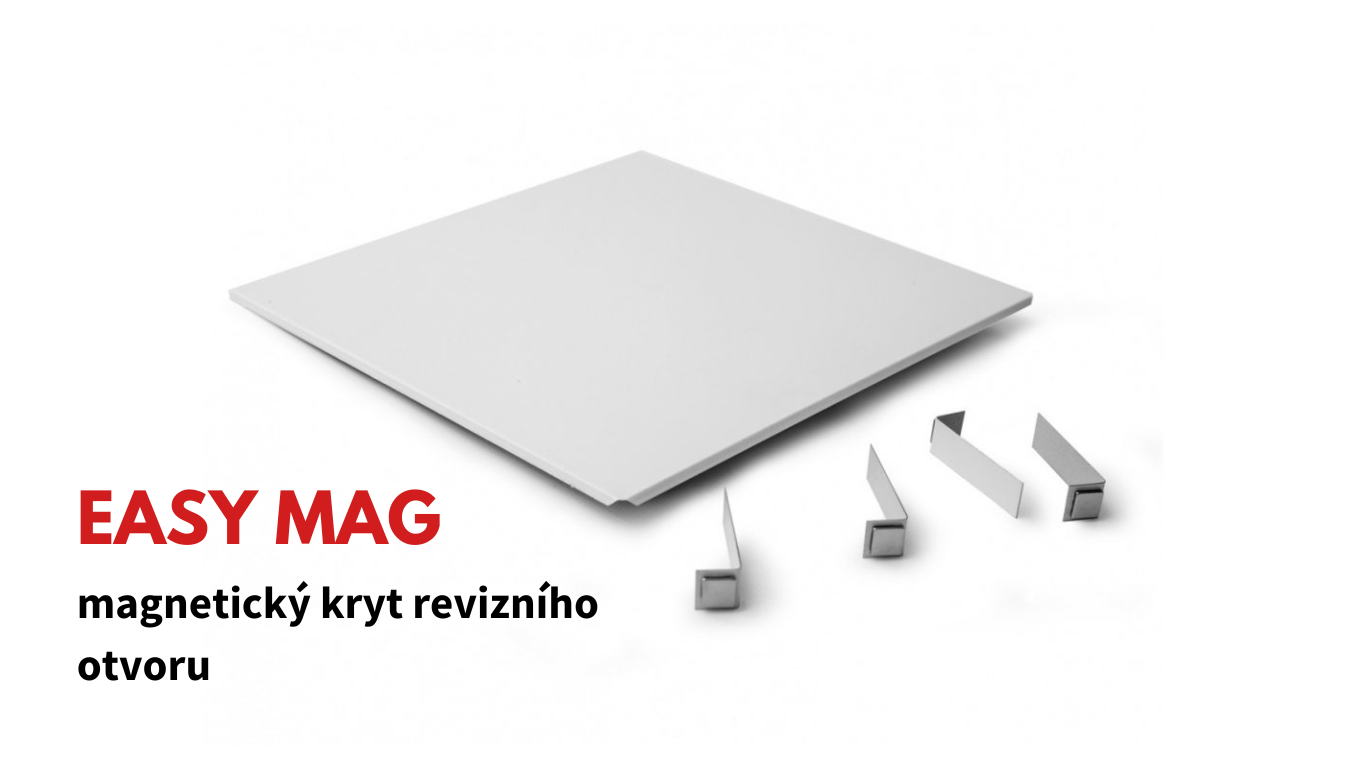 magnetické revizní dvířka, kryt revizního otvoru easy mag