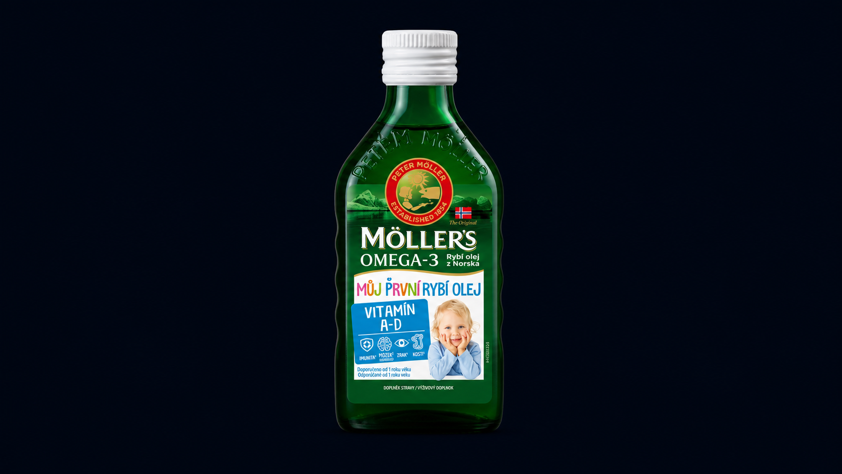 Möller´s Omega-3 Můj první rybí olej 250 ml
