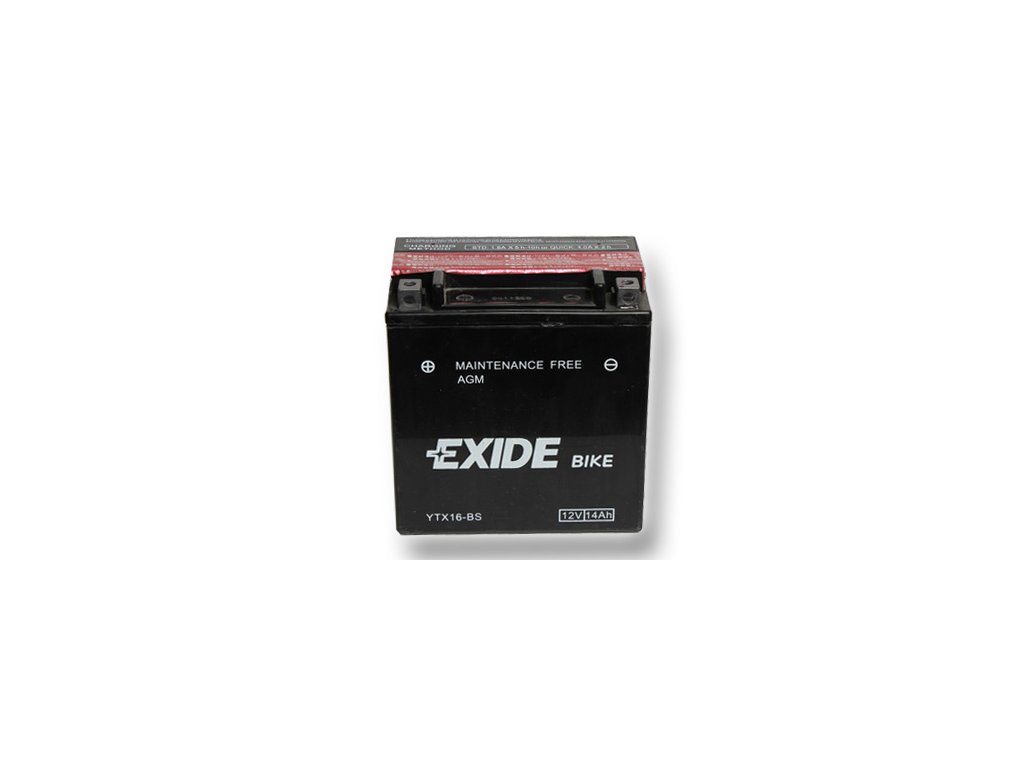 Motobaterie Exide ETX16-BS, 12V, 14Ah, 215A