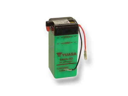 Motobaterie YUASA (originál) 6N4A-4D, 6V, 4Ah