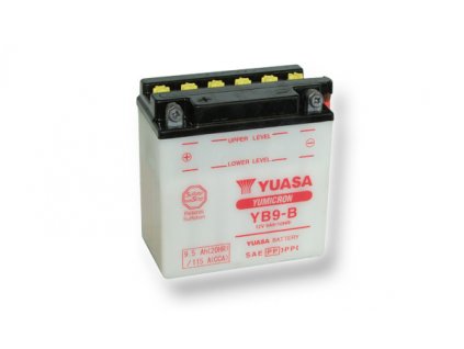 Motobaterie YUASA (originál) YB9-B, 12V,  9Ah