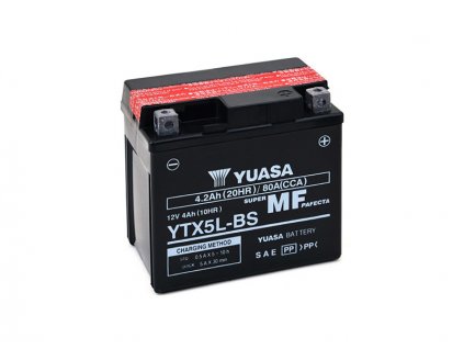 Motobaterie YUASA (originál) YTX5L-BS, 12V,  4Ah