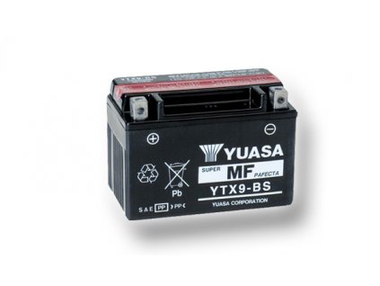 Motobaterie YUASA (originál) YTX9-BS, 12V,  8Ah