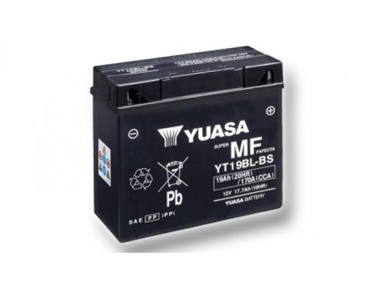 Motobaterie YUASA (originál) YT19BL-BS, 12V, 17,7Ah