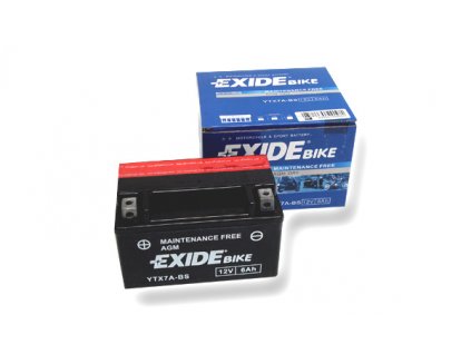 Motobaterie Exide ETX7A-BS, 12V, 6Ah, 90A