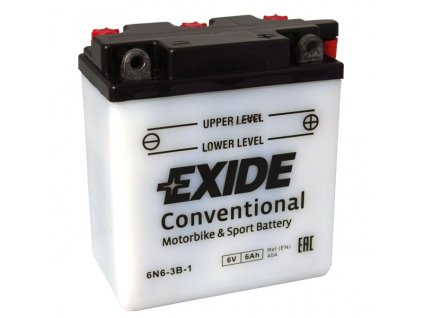 Motobaterie EXIDE BIKE Conventional 6Ah, 6V, 6N6-3B-1