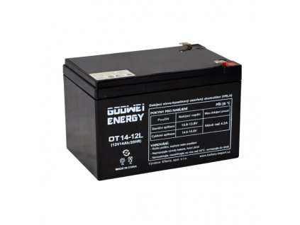 Trakční (AGM) baterie GOOWEI ENERGY OTL14-12, 14Ah, 12V