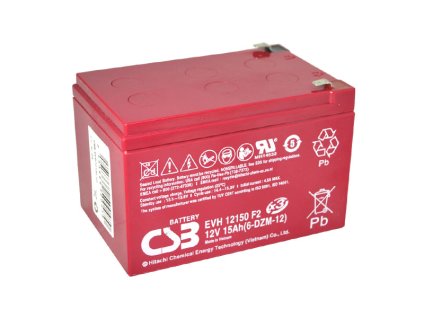 CSB Baterie EVH12150 (6-DZM-12), 12V, 15Ah