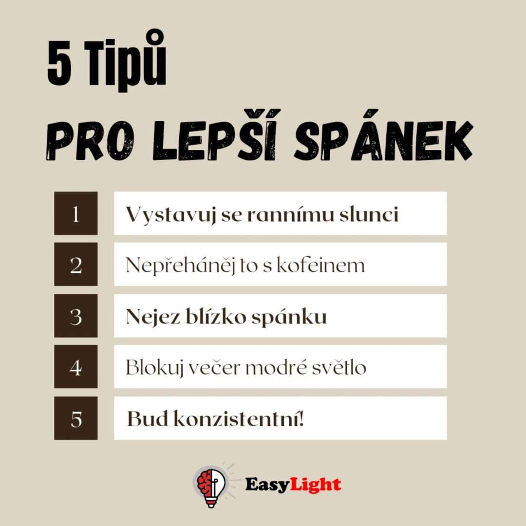 5 praktických tipů pro lepší spánek
