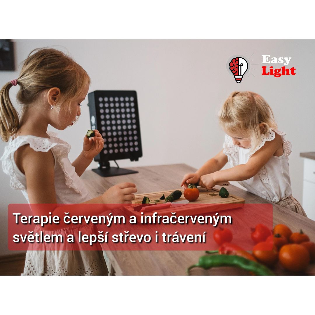 Terapie červeným světlem a lepší trávení i střevo